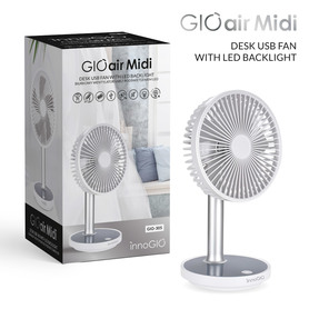 InnoGIO GIOair Midi Desk USB fan with LED backlight GIO-305