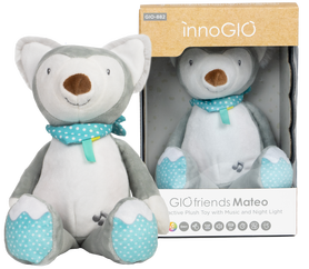 InnoGIO GIOfriends Mateo Interactive Plush Toy with Music and Night Light GIO-882
