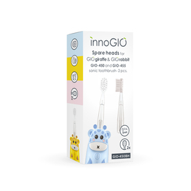 InnoGIO Replacement Toothbrush Heads GIOgiraffe & GIOrabbit GIO-450BH