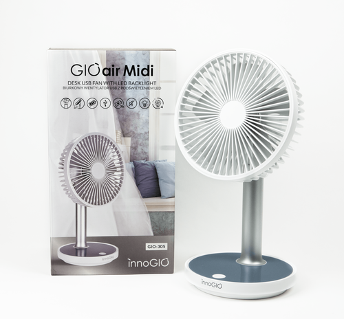 InnoGIO GIOair Midi Desk USB fan with LED backlight GIO-305 (6)