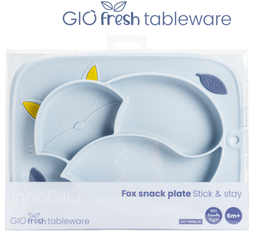 InnoGIO GIOfresh tableware Fox snack plate Stick & stay  GIO-900BLUE (1)